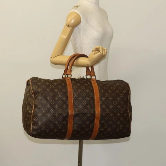 LOUIS VUITTON Monogram Keepall 50 Boston Bag M41426 LV Auth bs24201 - Picture 3 of 16